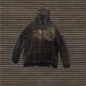 Black and Green Graphic Hoodie